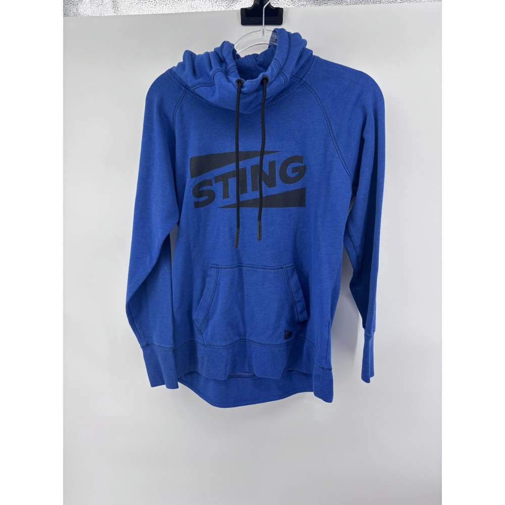 New Era STING Blue Hoodie‎ Pullover Women's Large L Graphic Sweatshirt